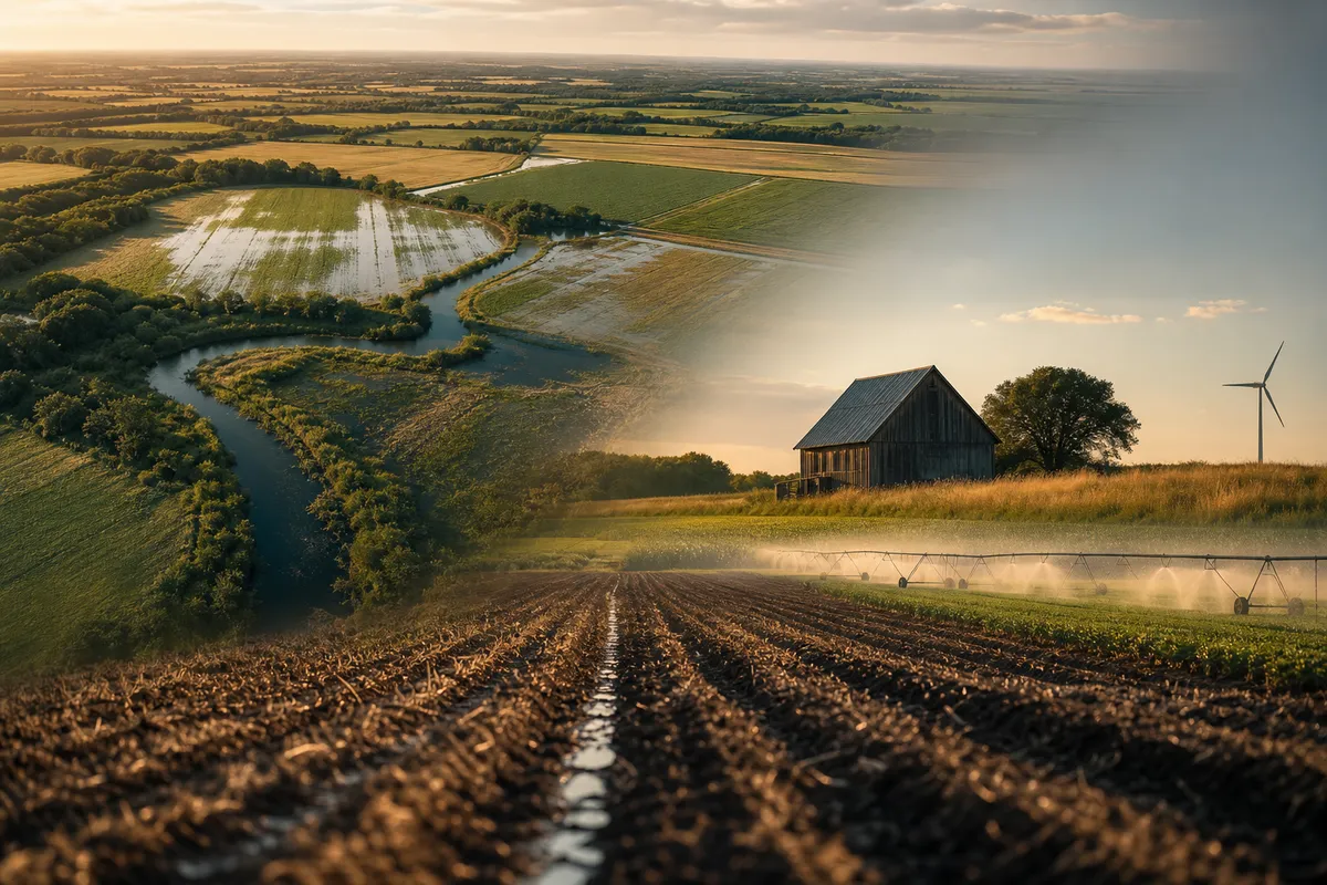 What Water Does to Farmland Value (Drainage, Flooding, and Irrigation)